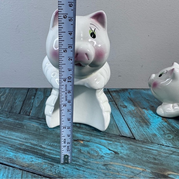 Vintage Pair of Piggy Pig Banks Naughty Humping Piggy Pigs Porking Making Bacon - Picture 9 of 16